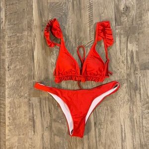 SHEIN red swimsuit